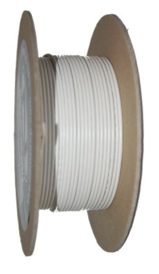 18-Gauge WHITE 100' Spool Primary Wire