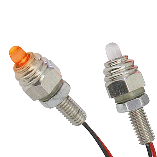 GZP Pair amber LED M6 stud lights