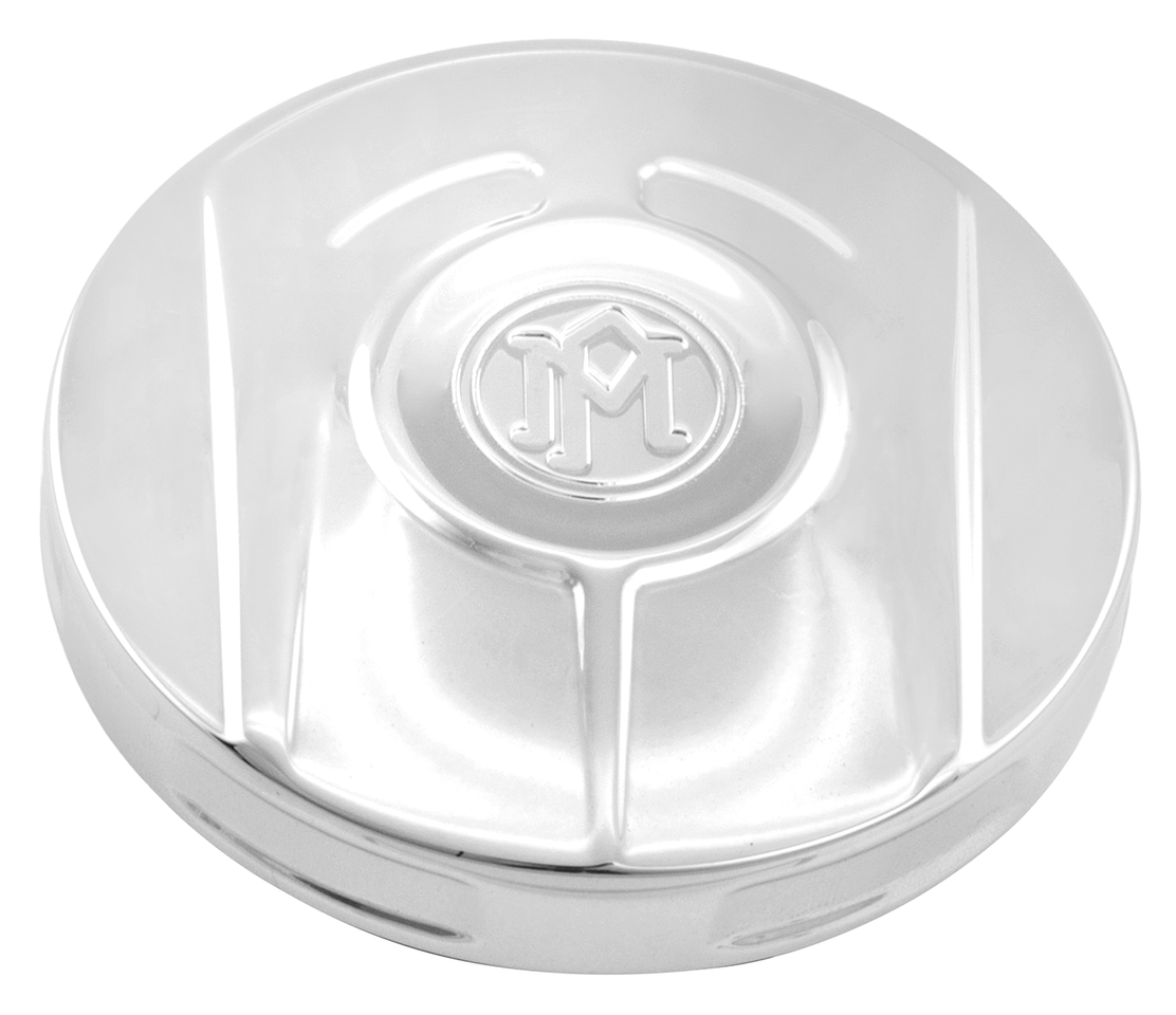 PM Scallop Fuel Cap Chrome 96-Up