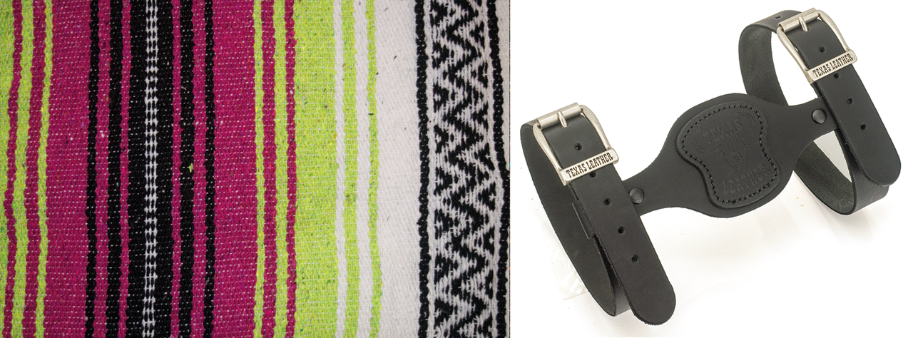 T-leather holder blk w/zpn755304 blanket