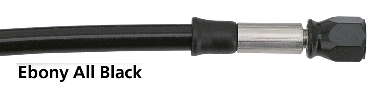 Ebony all black brake line 67" TUV