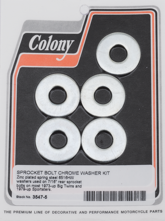 Sprocket Bolt Washer Kit BT73-up XL79-up