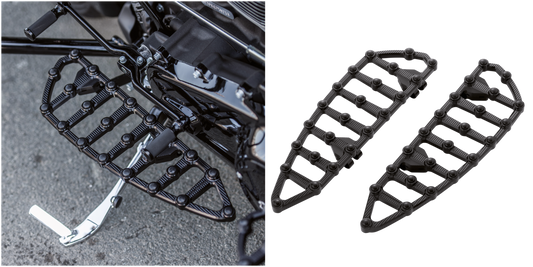 Ness MX Billet Floorboards - Black