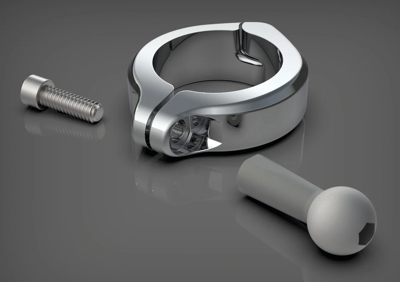 Aluminum Clamp Mount 1-1/2" Chrome