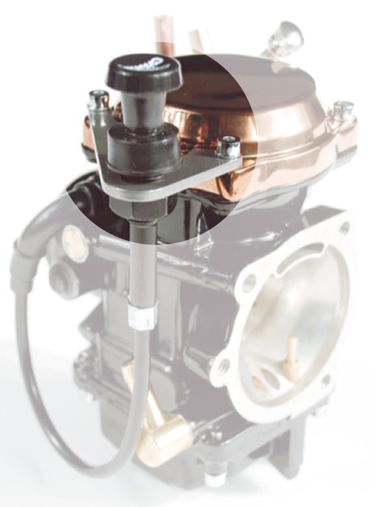 Choke Cable Bracket Stainless FX/XL88-06