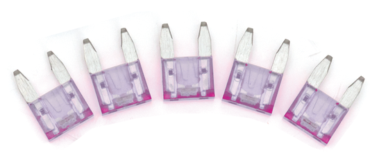 GZP 5pck Mini Led detectr fuse violet 3A