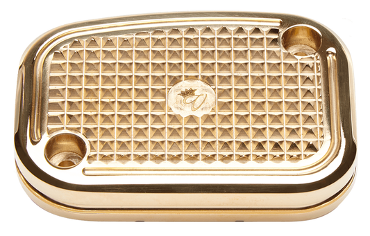 DMND M/C CVR BRAKE BRASS FLH/T08-up