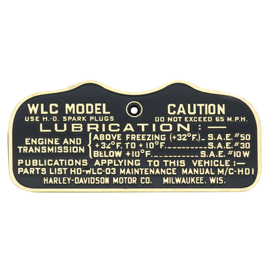 cautionplate late 42WLC military brass