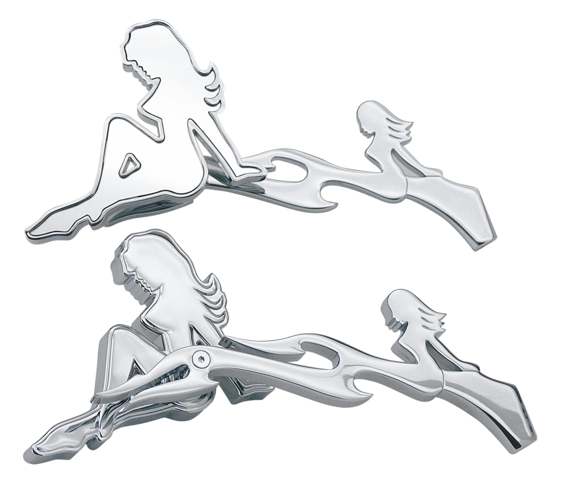 GZP Mistress mirror set w/mermaid/flame