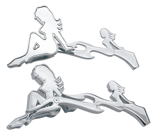 GZP Mistress mirror set w/mermaid/flame