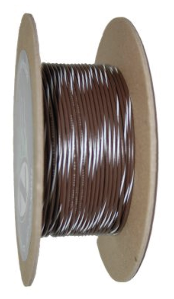 18-Gauge BROWN/WHITE STRIPE 100' Spool P