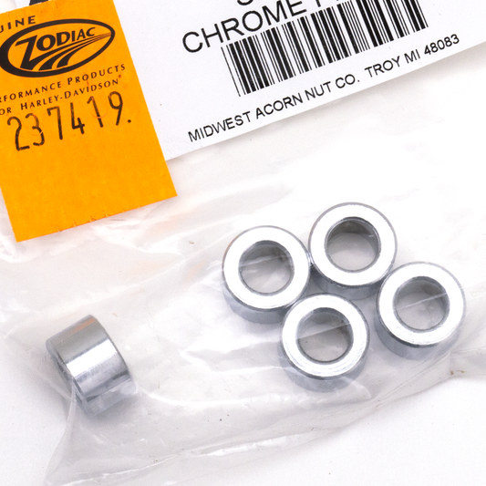 5pck Spacers 5/16"Ix5/8"Ox3/8"L chrome