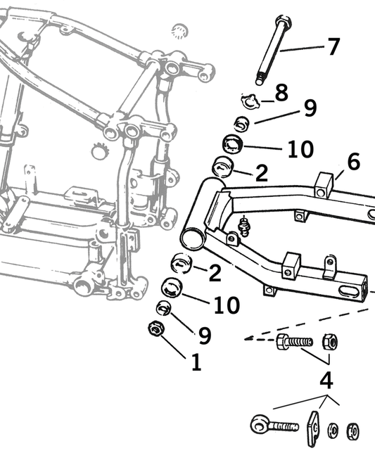 Pivot axle spacer # 47517-58