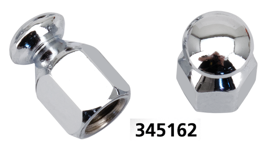 GZP Chrome bungee nut 3/8-16 UNC pair