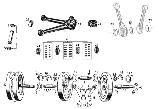 4-pack Lock plate screw all Sidevalve