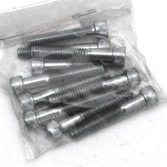 10pck allen bolt 1/4-20x1-5/8" UNC zinc