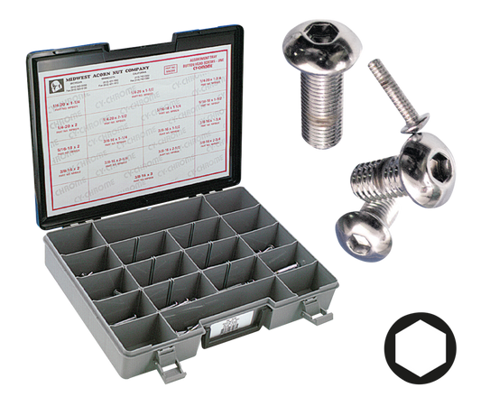 5pck Button head screws 5/16-18x1 1/4"