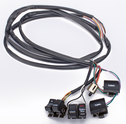 Compl. H/bar wire/switches chrome/black