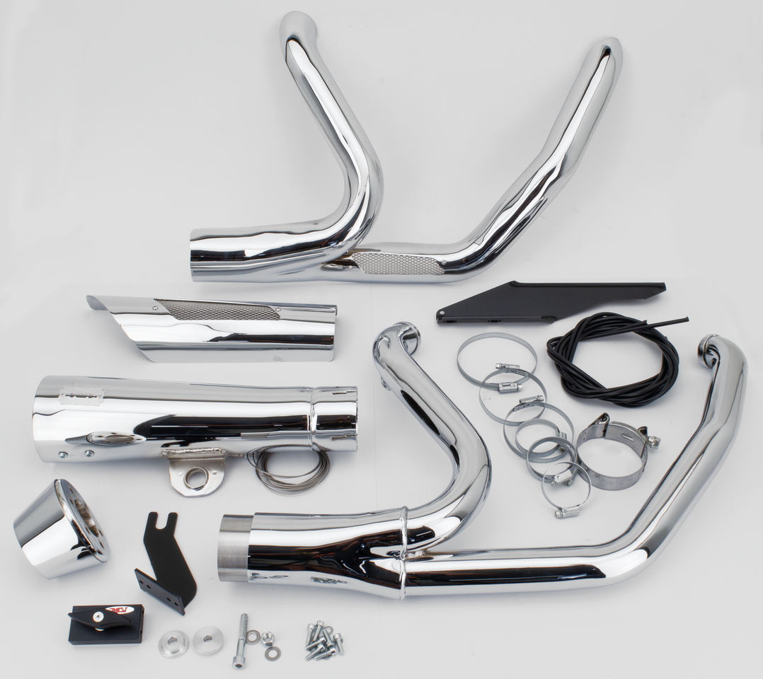 MCJ 2-1 Shorty FLH/T21-Up Chrome