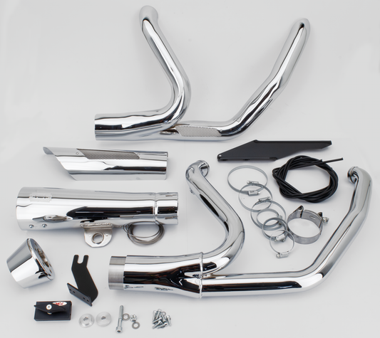 MCJ 2-1 Shorty FLH/T21-Up Chrome