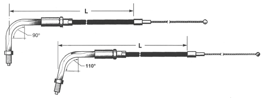 Chromite BT90 LN=33" 90ª Throttle