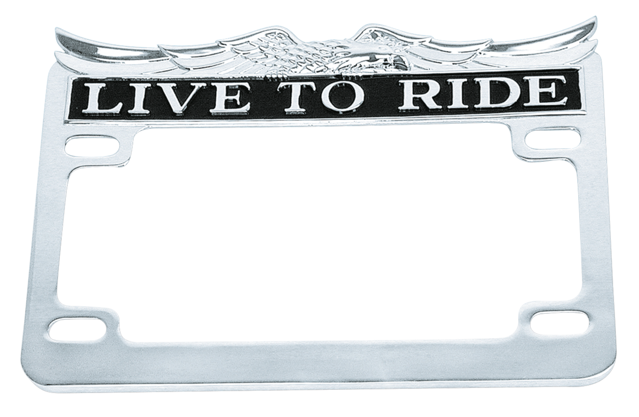 GZP Live to Ride license plate trim rim