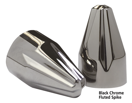 Fluted spike bolt cap et Blk Chr TC99-17