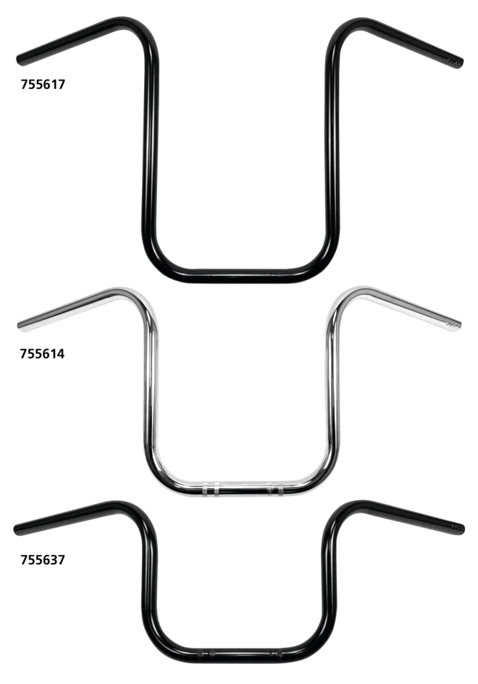 7/8" Narrow Ape Hanger Basic 9" BLK