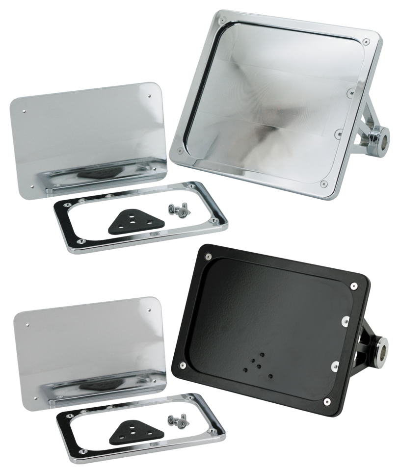 GZP Chr.billet license frame Swiss 140x1