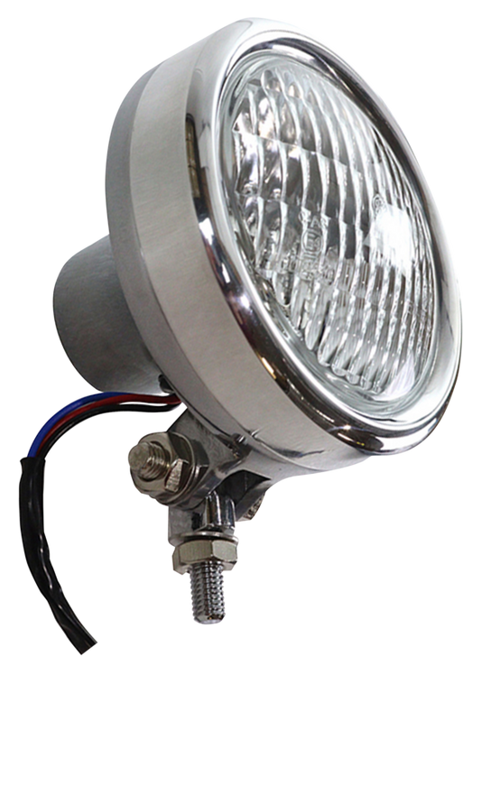 Aluminum Retro Headlamp Polished