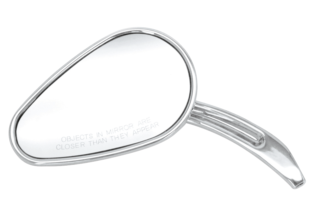 GZP Chrome Sweeping Teardrop mirror L