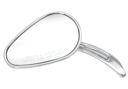 GZP Chrome Sweeping Teardrop mirror L
