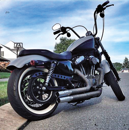 Burly narrow 12" apehanger black