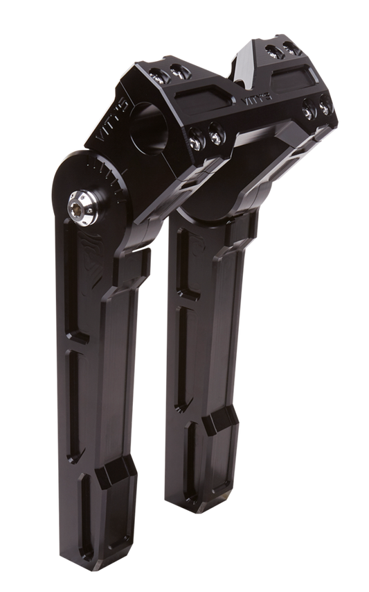 Adjustable 10" riser set black