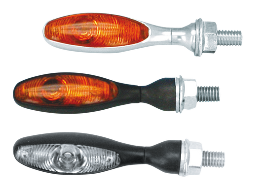 K'mann Micro Turnsignal, Chrome Each
