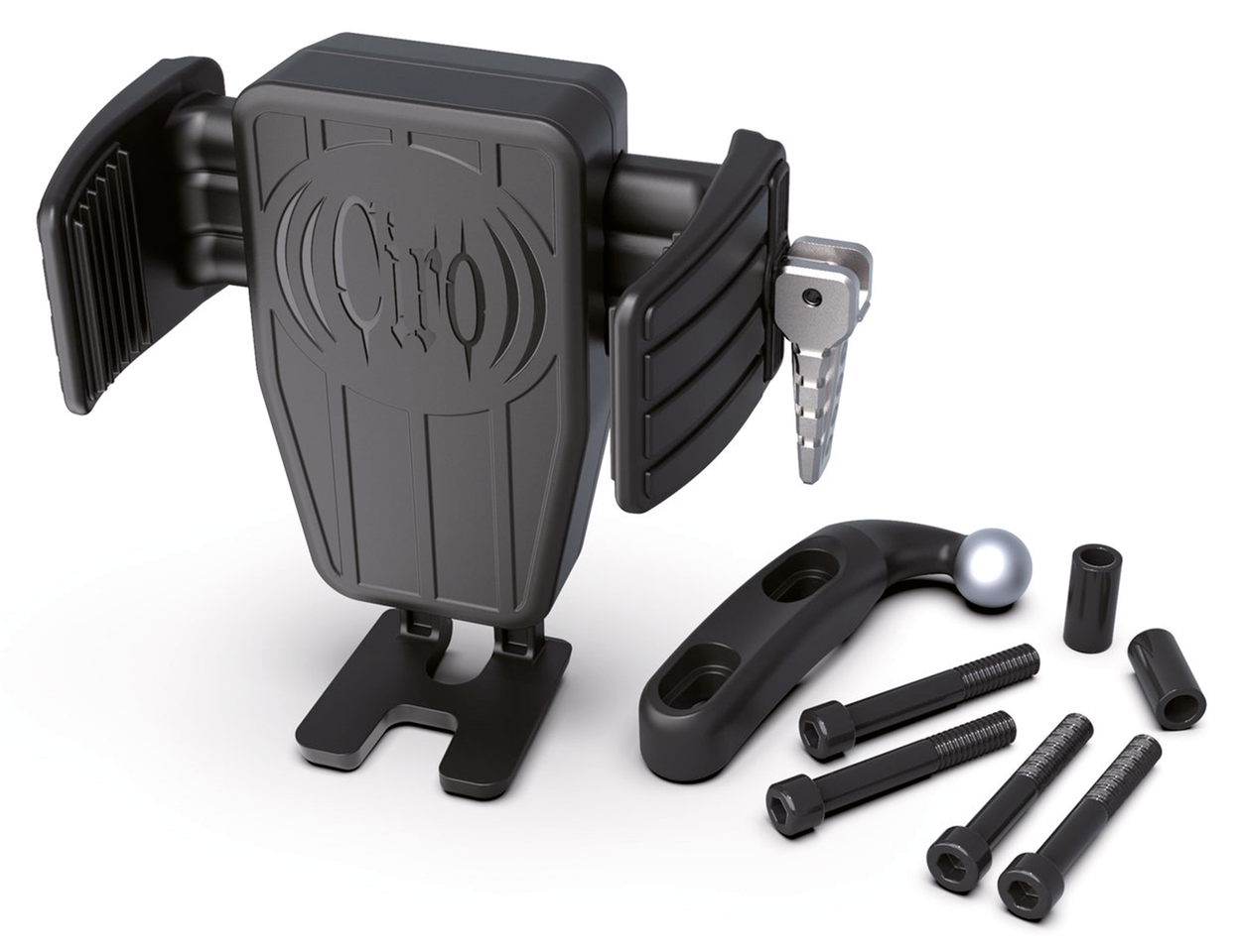 Cybercharger phone holder blk perchmount