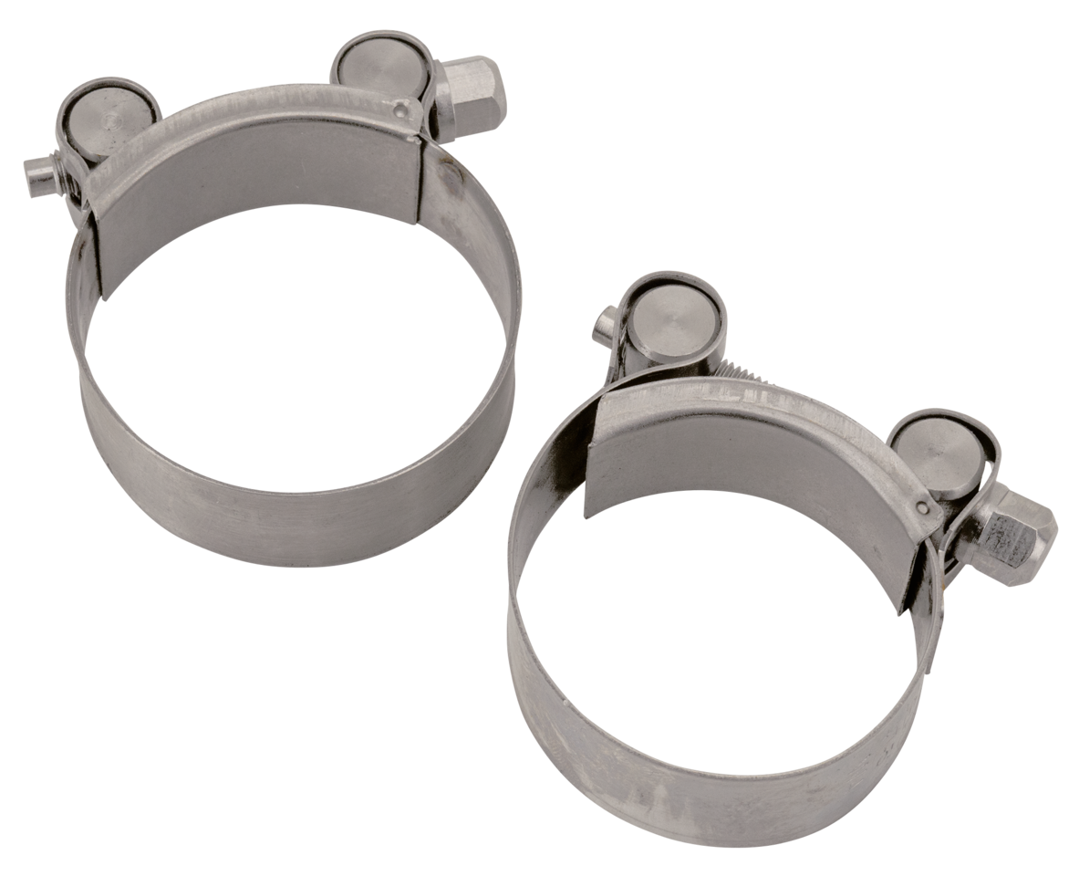 Stainless muffler clamp 2" mufflers