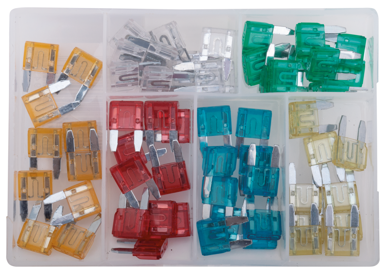 60Pc Mini 5A-30A fuse assortment box