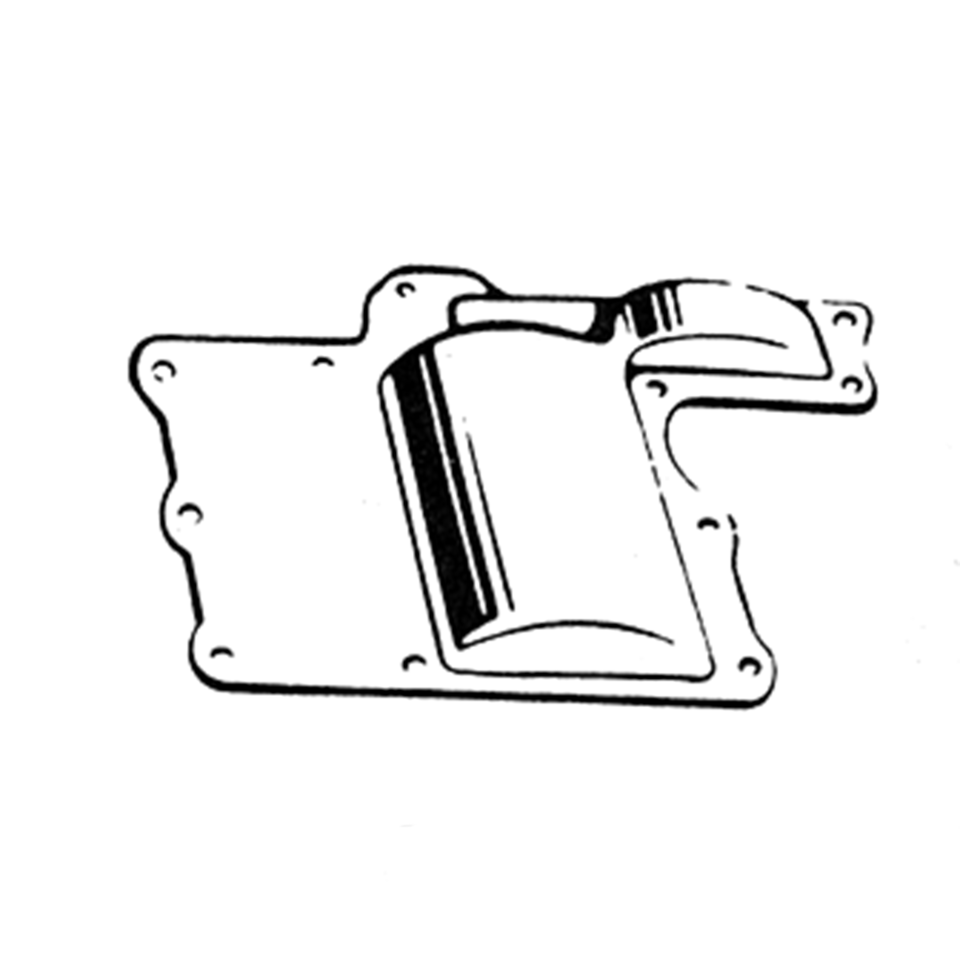 Transmission top cover 45CI chrome