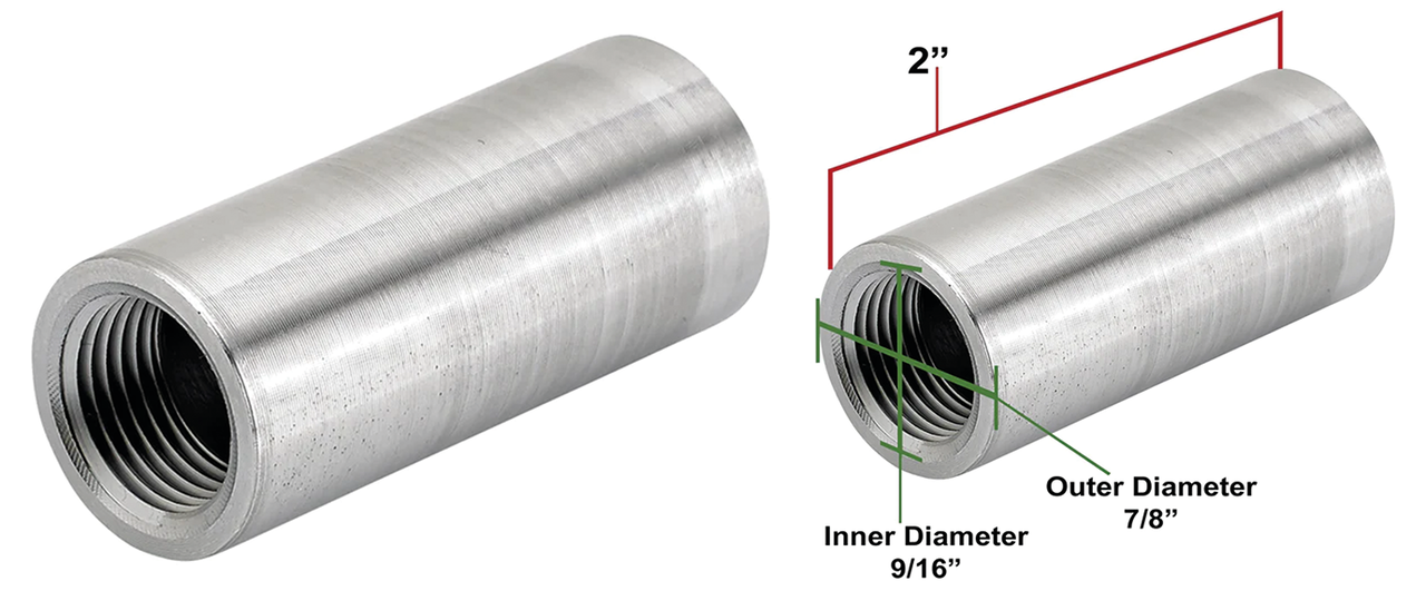 Weld-In Steel Long Petcock Bung 3/8" NPT