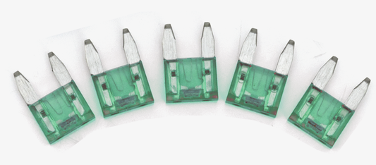 GZP 5pck Mini Led detectr fuse Green 30A