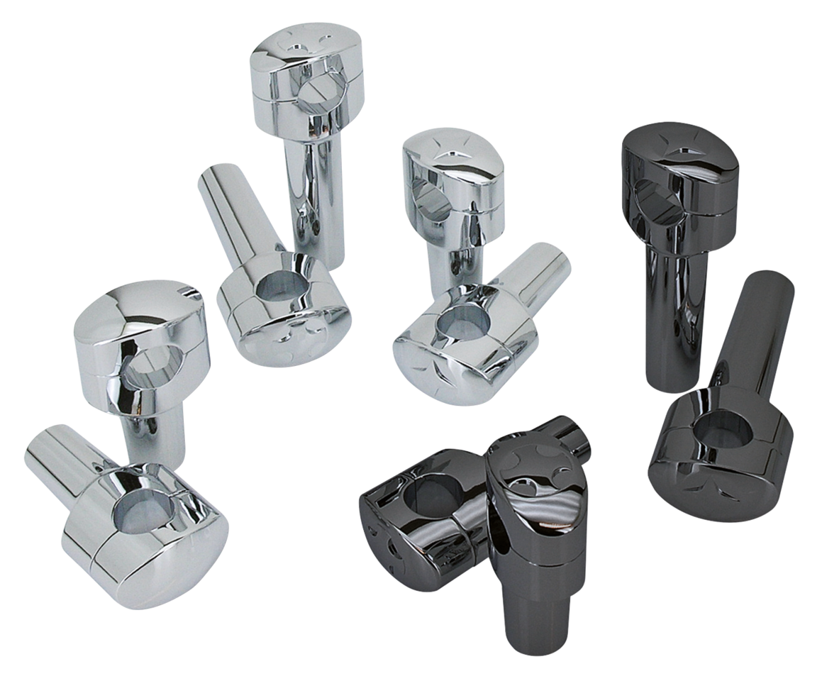 GZP Fusion oval risers 4" Crossblade Chr