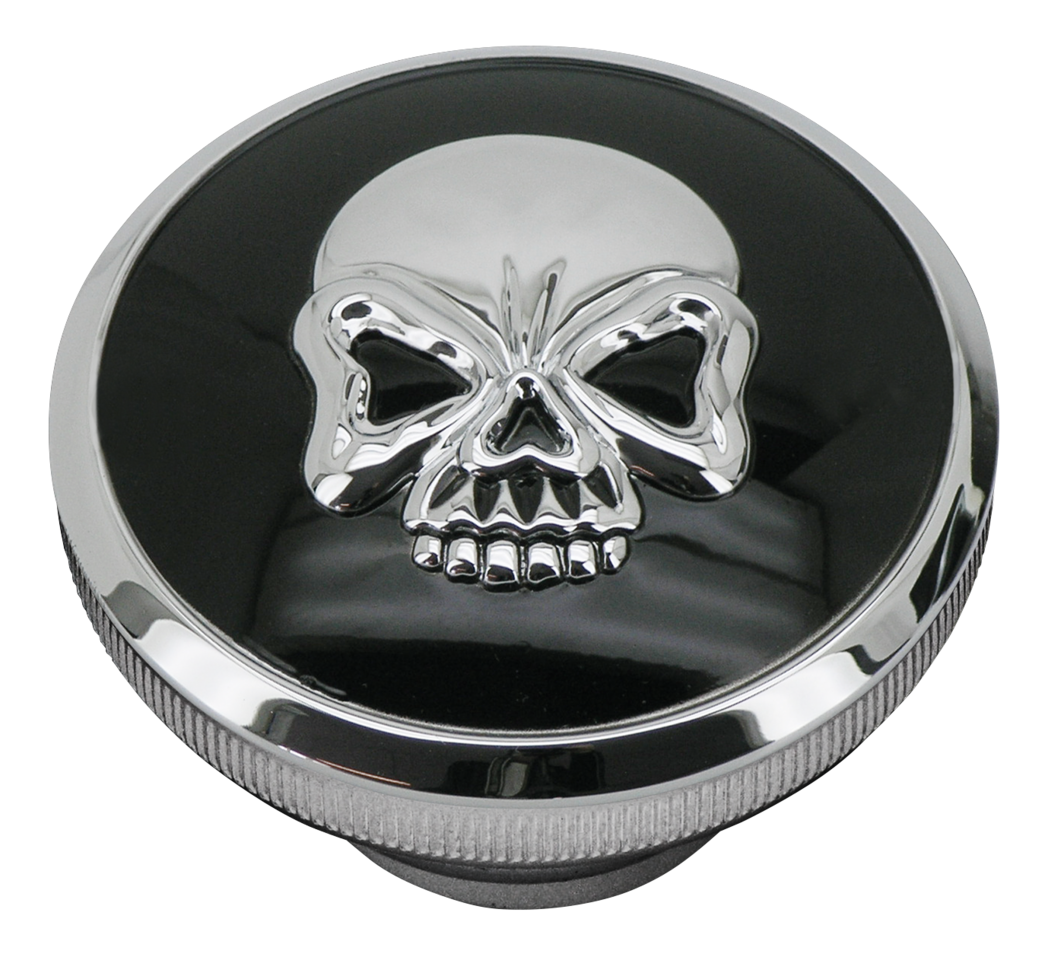 GZP Skull blck/chrome Gascap vntd 84-96