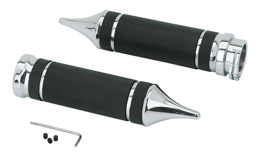 GZP Chrome Gladiator grip set