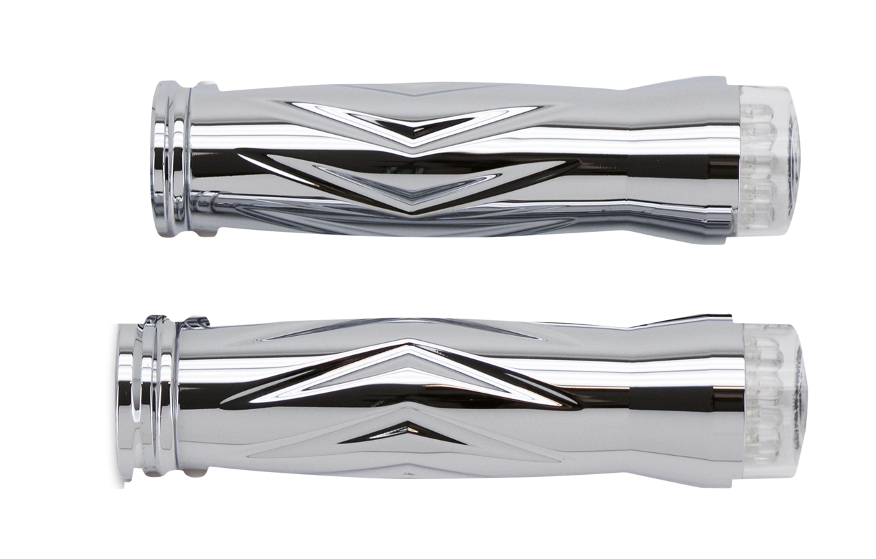 RBS Twister gripset chrome w/LED turnsig