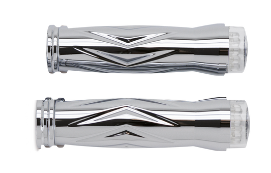 RBS Twister gripset chrome w/LED turnsig