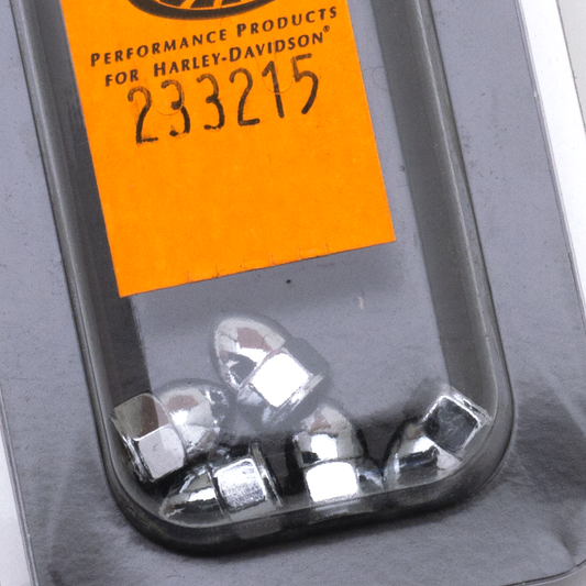 Blister Chrome acorn nuts 10-24 set/5