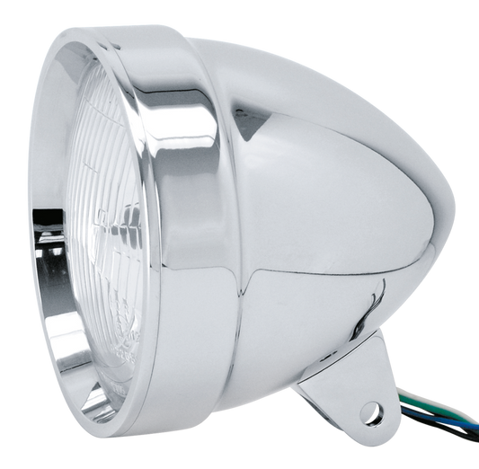 GZP Chrome aluminum 7" headlight EU appr