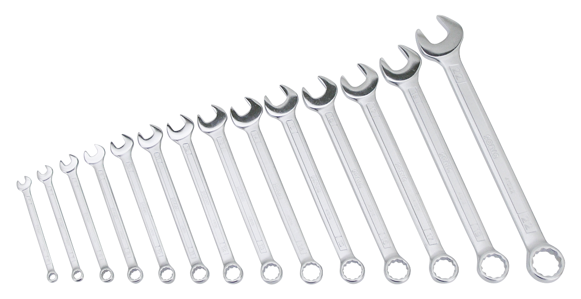 Combination wrench pouch metric 14pcs.