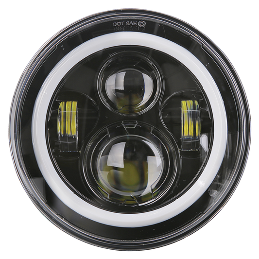 LED 7" HALO Headlight Unit Style 3